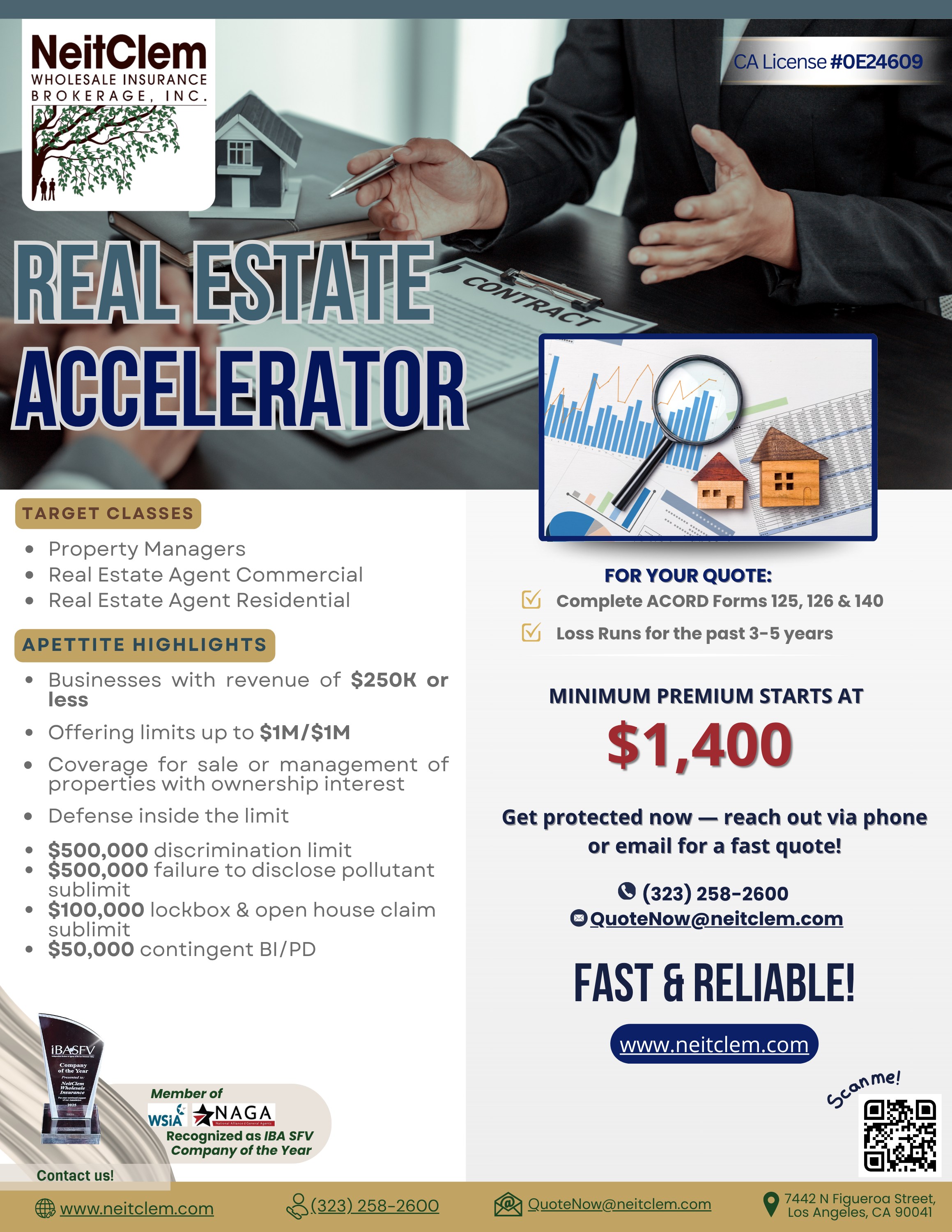 Real Estate Accelerator promotional flyer